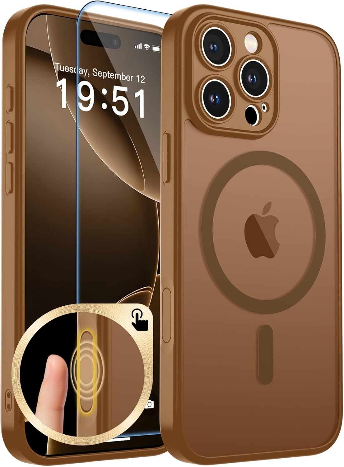zapica Magnetic for iPhone Air Case, Dark Blue
