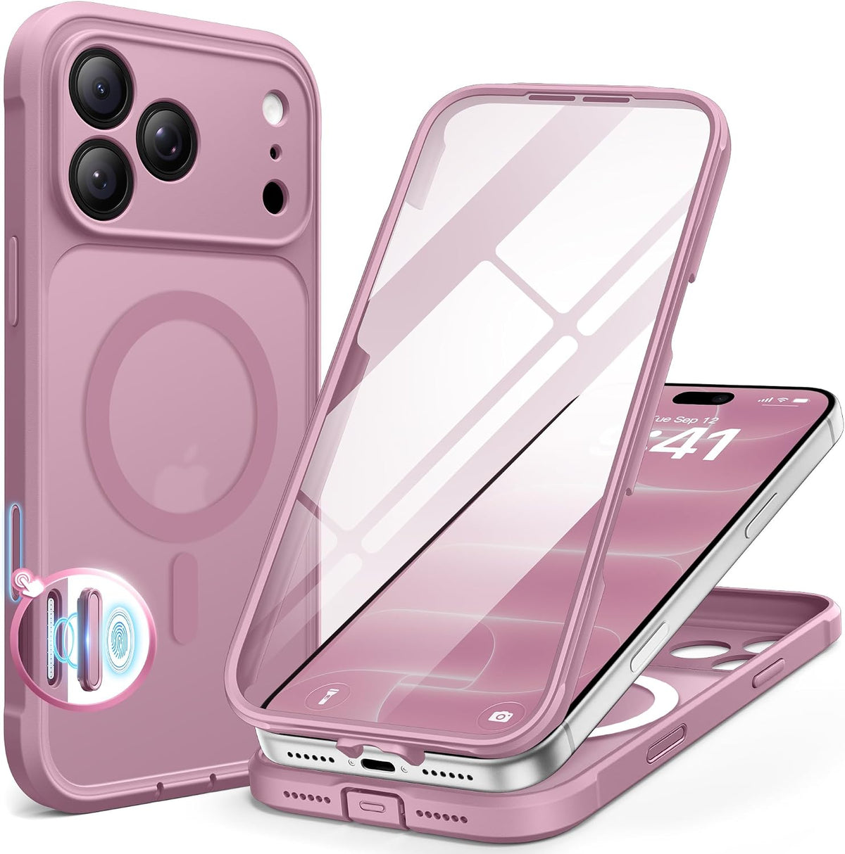 BERFY for iPhone 16 Pro Max Case, Fit for MagSafe