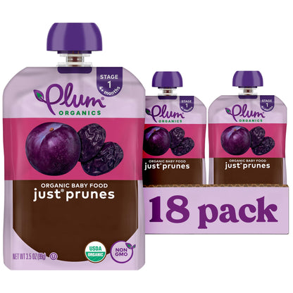 Plum Organics Stage 1 Organic Baby Food Pouch - Just Mangos, 12 Pack