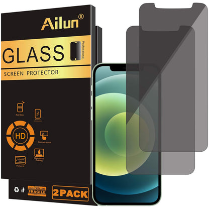Ailun 3 Pack Privacy Screen Protector for iPhone 17 Pro Max, Tempered Glass