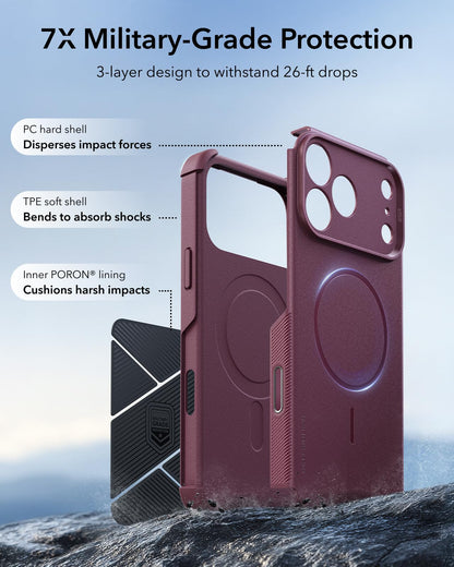 ESR Cyber Tough for iPhone 18 Pro Max/17 Pro Max Case, Black