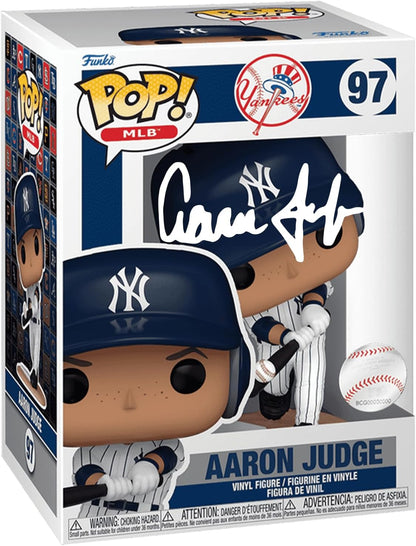 Aaron Judge #97 Facsimile Signed Reprint Laser Autographed Funko POP! Baseball MLB: New York Yankees Figurine with Protector Case