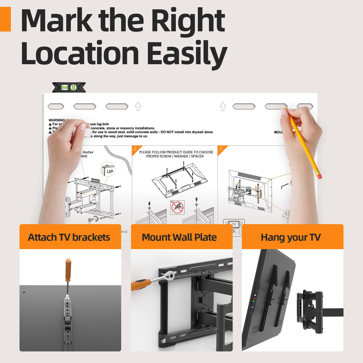 55 65 75 85 inch Tilting TV Wall Mount for 32-90 '' TVs, Low Profile TV Mount Bracket, Safe Lock & Quick Release,Max VESA 600x400mm, 24 inch Studs,132 lbs, Fit Most 55+ 75+ 85+ 86 TVs