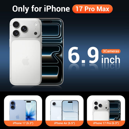 Temdan for iPhone AIR Case with Screen Protector Beige