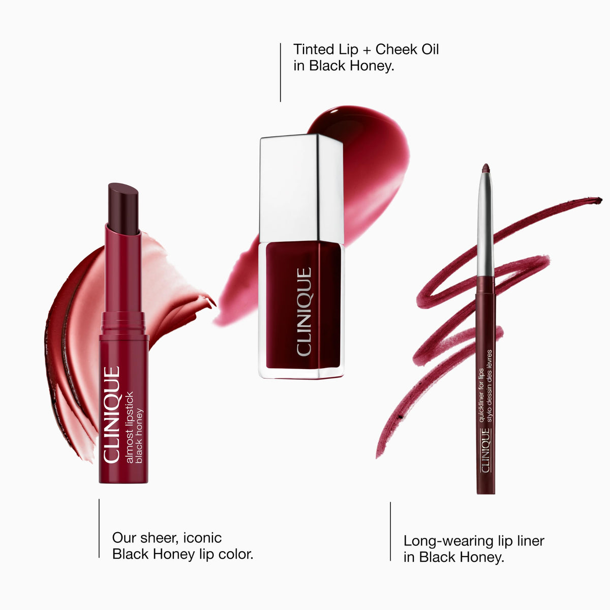 Clinique Almost Lipstick Tinted Lip Balm in Black Honey | Sheer + Lightweight Moisturizing Lipstick