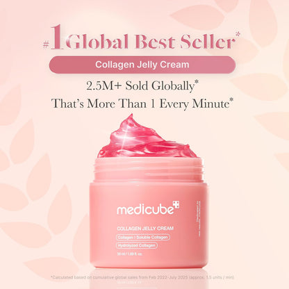 medicube Collagen Jelly Cream, Moisturizing Cream for Plump Skin, 1.69fl.oz