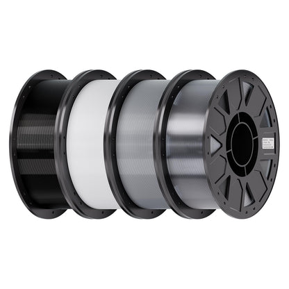 Creality PETG Filament 1.75mm 4KG, Black+White+Blue+Red, Total 4-Pack