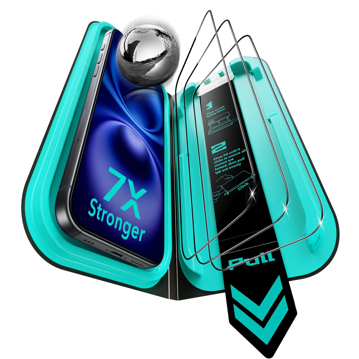 ESR 3 Pack for iPhone 17 Pro Max Screen Protector, Armorite