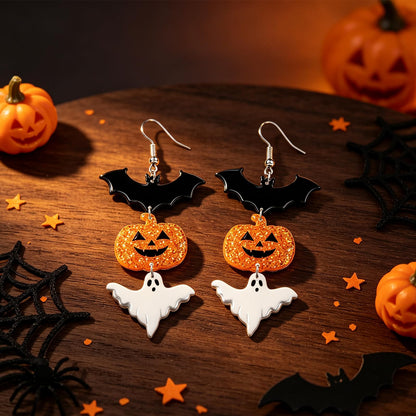Hocus Pocus Earrings for Women Spooky Witch Halloween Pumpkin Earrings Halloween Accessories Witch Jewelry