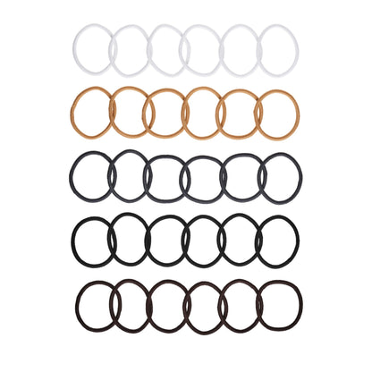 Goody Ouchless Elastic Hair Ties, 30 Ct, Black, 4MM Rubber Bands, Pain-Free