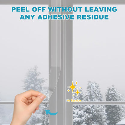 Draft Excluder Tape for Windows Doors, Removable Weather Seal, 3.5cm x 10m
