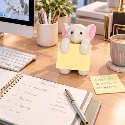 Dog Pop-Up Sticky Note Dispenser for 3x3 in Notes, Black & White
