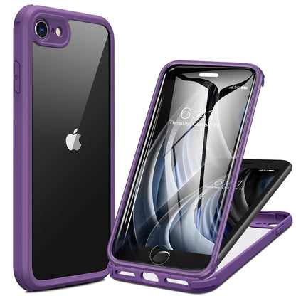 Miracase for iPhone 17e Case & iPhone 16e Case, Full-Body Phone with Built-in Glass Screen Protector, [Magnetic with MagSafe] Military Drop Proof 17 E/ 16 E Cover Bumper 6.1 inch, Black