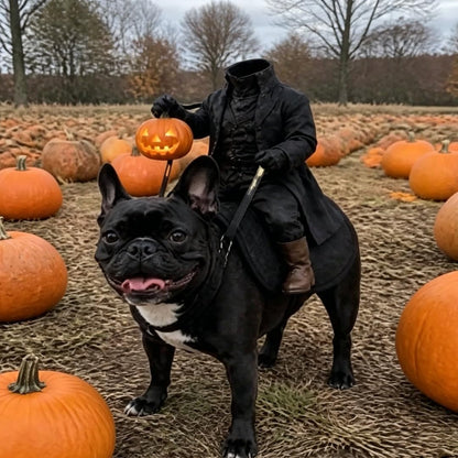 Light Up Headless Horseman Pet Costume for Dogs and Cats S/M/L