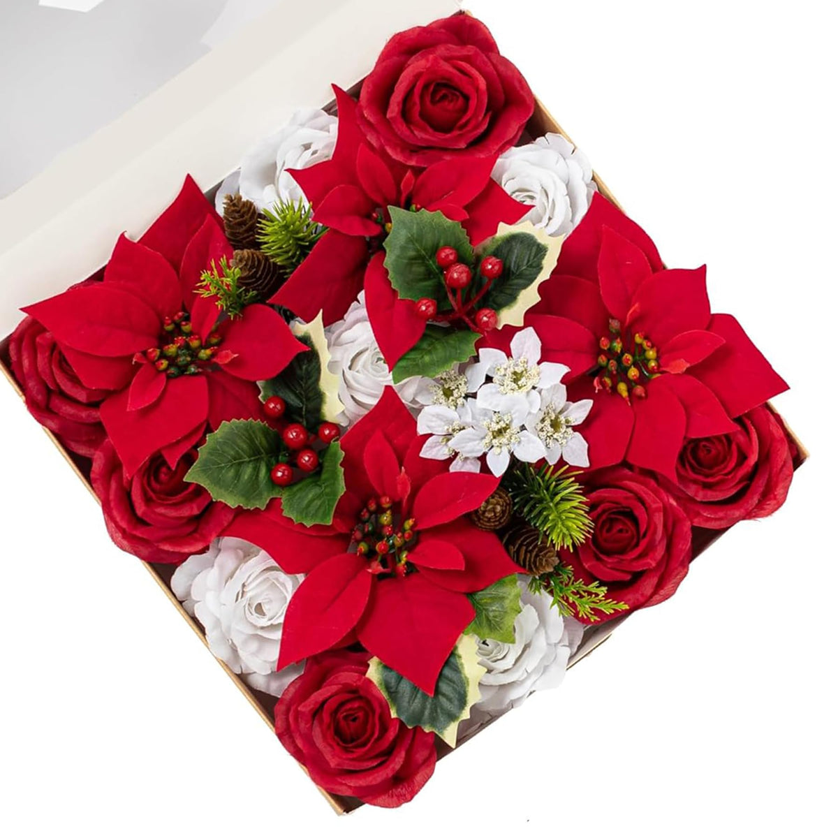 Fall Artificial Flowers DIY Bouquet Combo Faux Rose for Home Decor