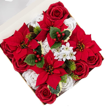 Fall Artificial Flowers DIY Bouquet Combo Faux Rose for Home Decor