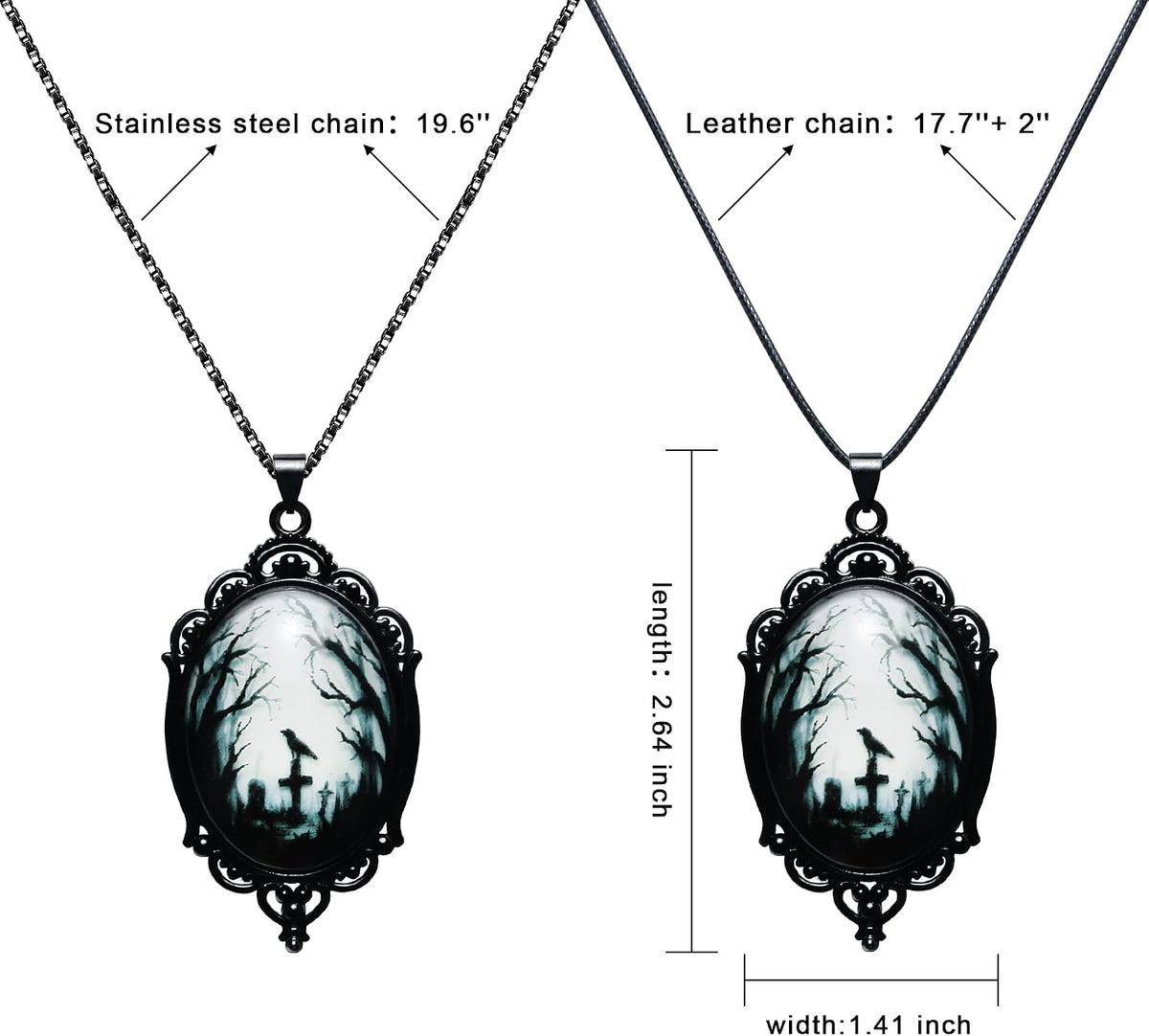 Gothic Necklace as Halloween Costume Jewelry for Women
