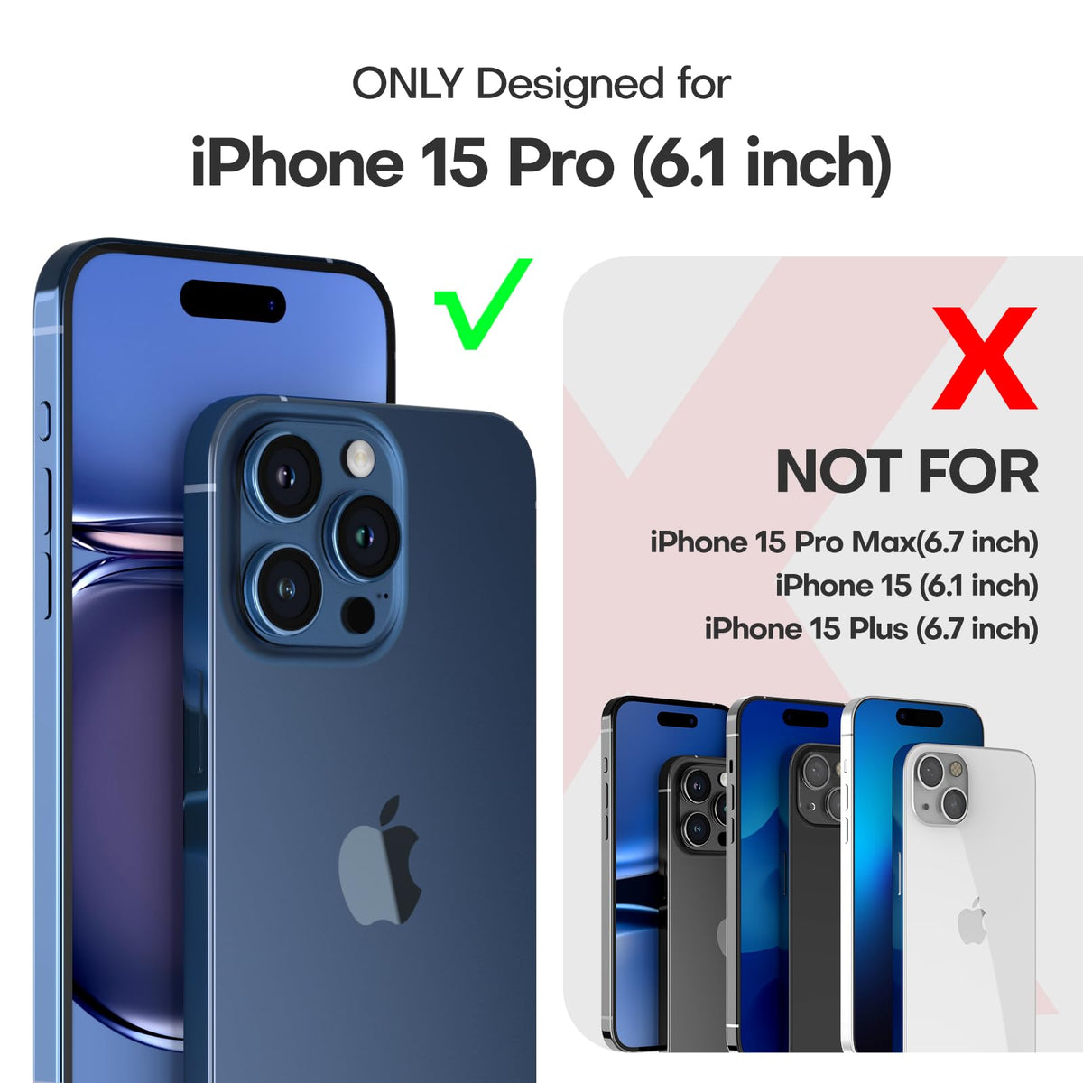 TAURI for iPhone 16 Pro Case, Compatible with MagSafe, Clear