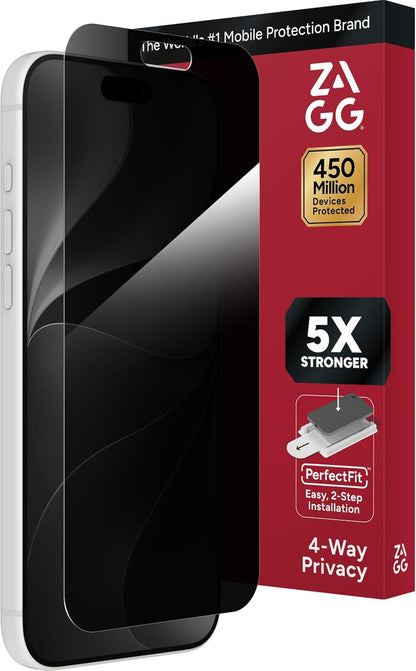 ZAGG Glass Elite Privacy Screen Protector for iPhone 17 Pro Max