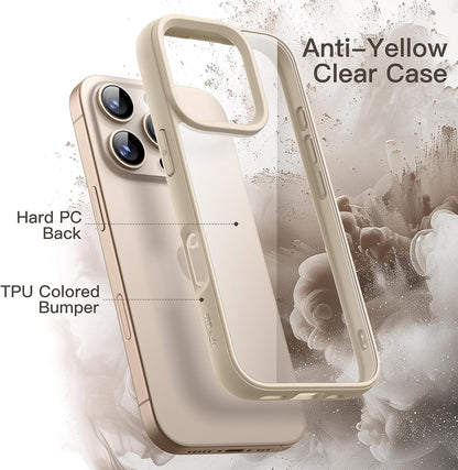 JETech Case for iPhone 16, Anti-Yellowing, Clear