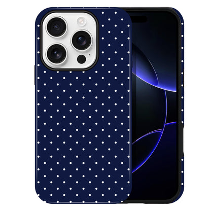 Polka Dot Pattern Phone Case for iPhone 17 6.3", White
