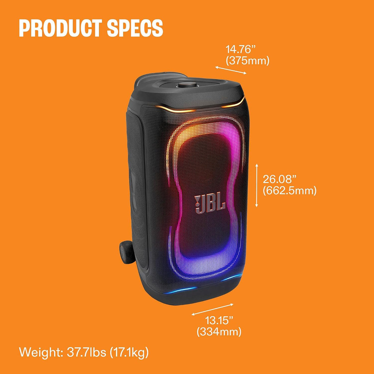 JBL PartyBox 330 - Portable Party Speaker - Black