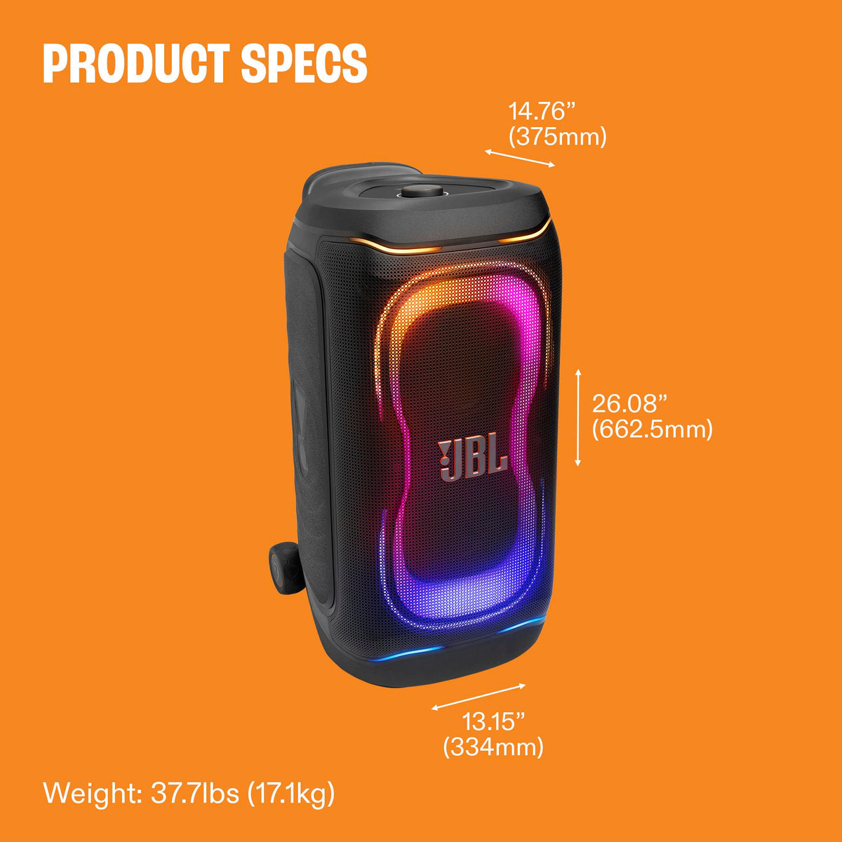 JBL PartyBox 330 - Portable Party Speaker - Black