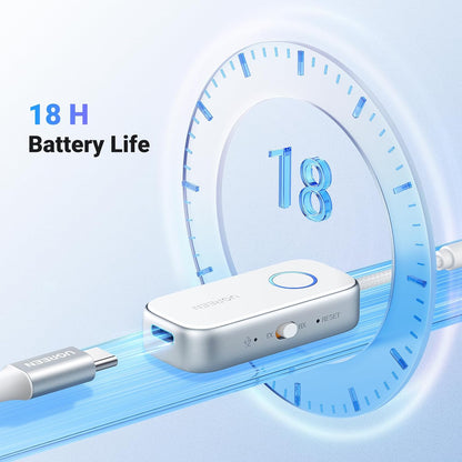 UGREEN Bluetooth 6.0 Transmitter Receiver, 2-in-1 Aux Wireless Adapter, 18H