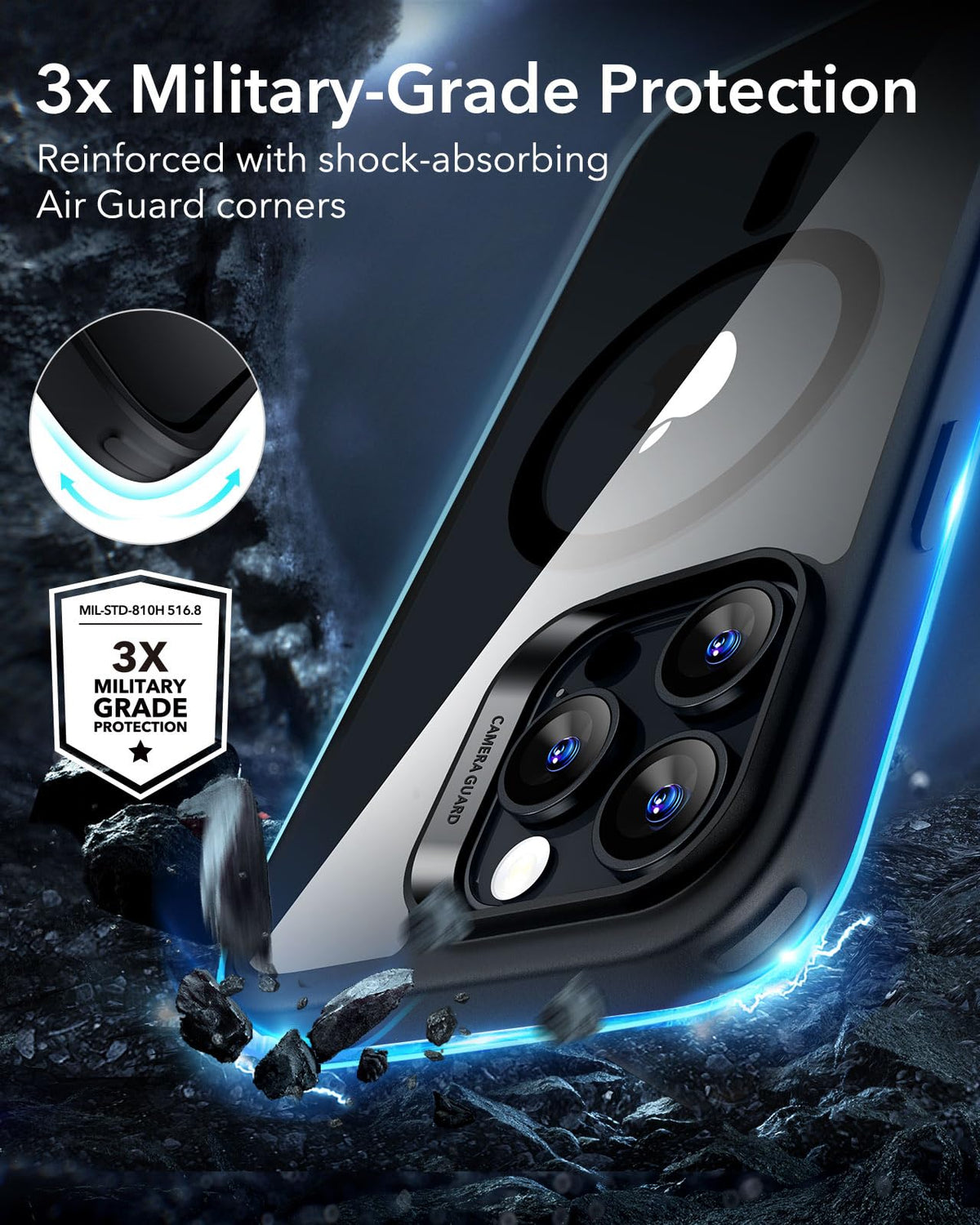 ESR Classic Hybrid for iPhone 16 Pro Max Case, Clear