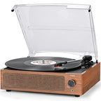Seasonlife® Record Player for Vinyl Turntable with Speakers,Pale Purple