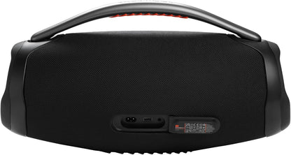 JBL Boombox 3 Black Portable Bluetooth Speaker with Massive Sound, Deepest Bass, IPX7 Waterproof, 24H Playtime, PartyBoost