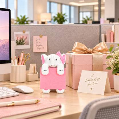 Dog Pop-Up Sticky Note Dispenser for 3x3 in Notes, Black & White