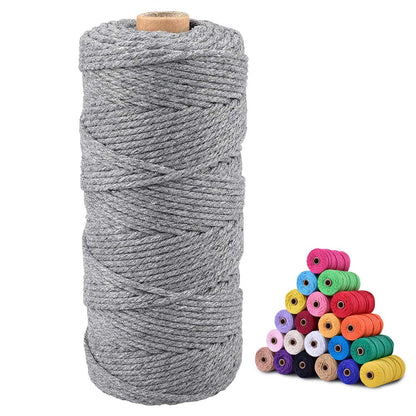 jijAcraft 50M White Cotton String: 2MM Cooking String for DIY Crafts
