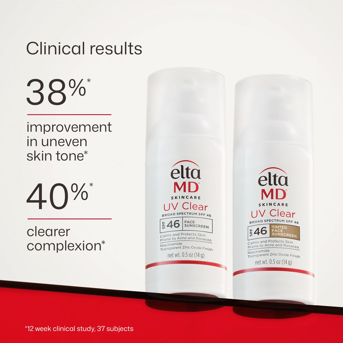 EltaMD UV Clear Face Sunscreen with Zinc Oxide, Oil-Free, SPF 46 and SPF 50