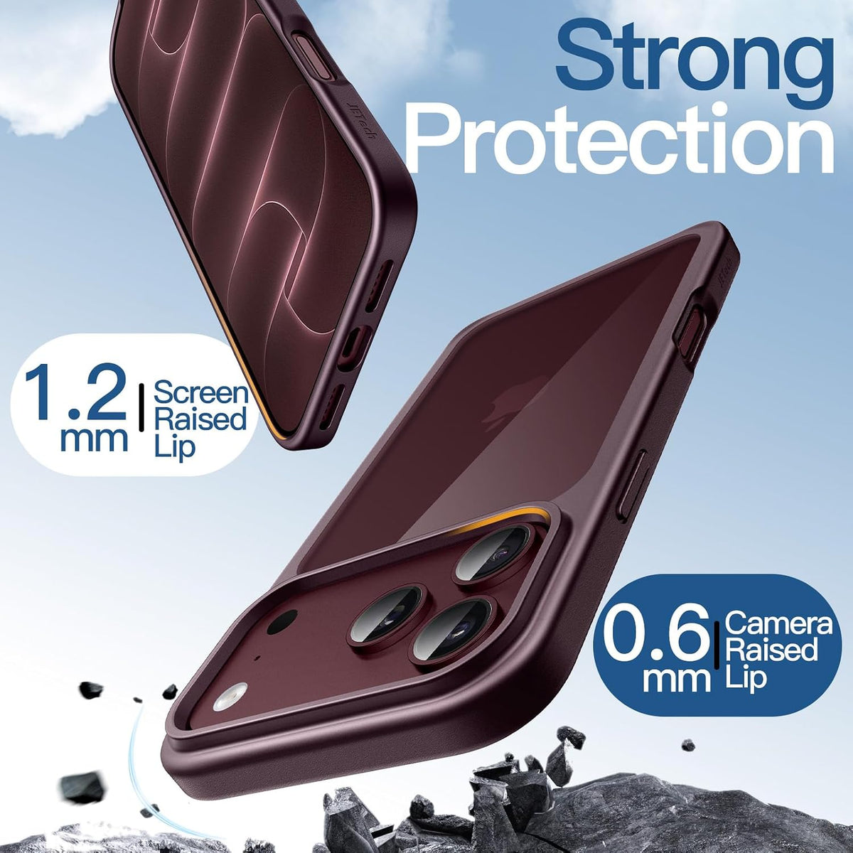 JETech Case for iPhone 17, Anti-Yellowing, Clear