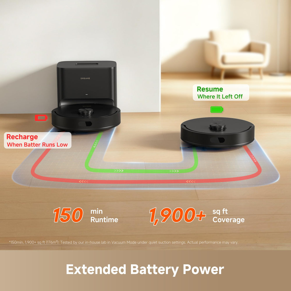 dreame D20 Pro Plus Robot Vacuum and Mop, Detangling DuoBrush for Pet Hair