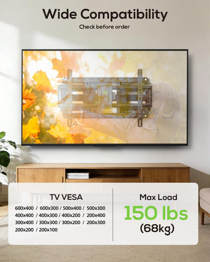 USX Mount Full Motion TV Wall Mount for 42-90 inch TV Holds up to 132lbs