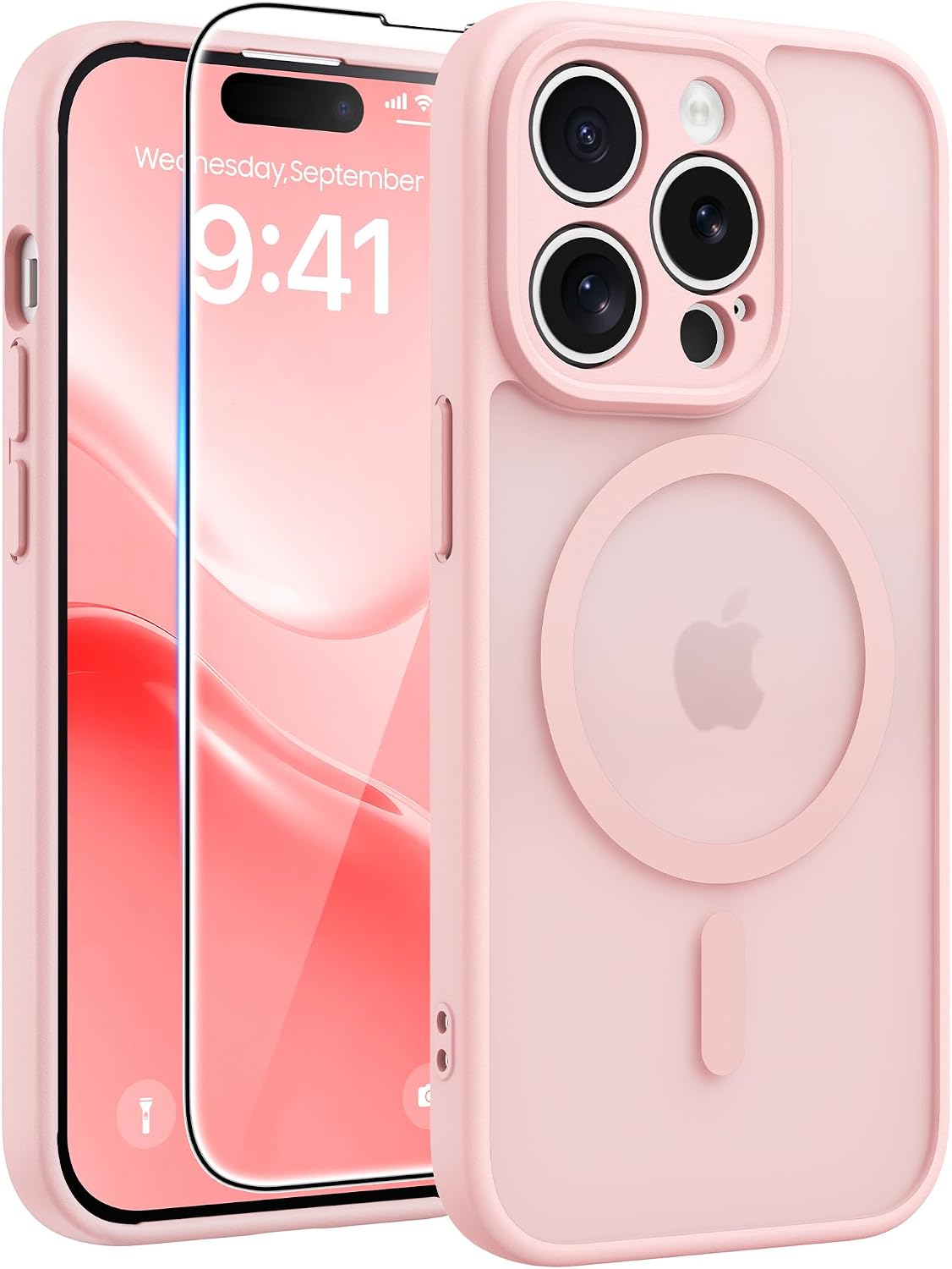 FNTCASE for iPhone 16 Plus Case, Fit for Magsafe, White
