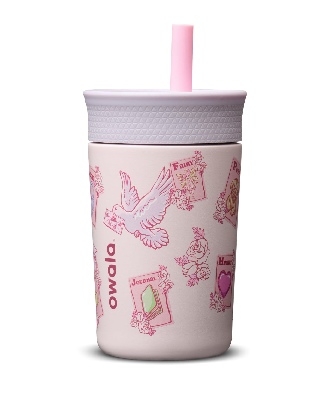 Owala Tumbler Kids Plastic Water Bottle 15 oz Home Base