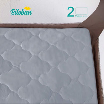 Crib Mattress Protector Sheets Fitted Waterproof Mattress Pad Cover 2 Pack
