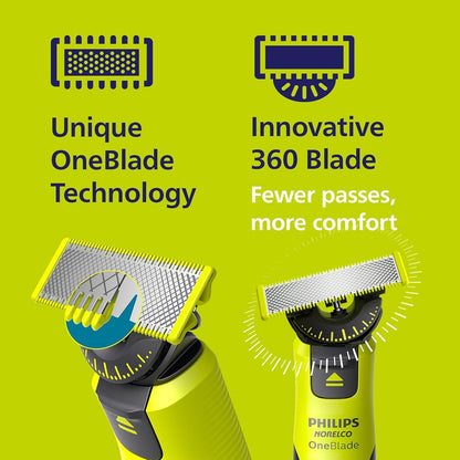 Philips Norelco OneBlade 360 Hybrid Face + Body Trimmer and Shaver