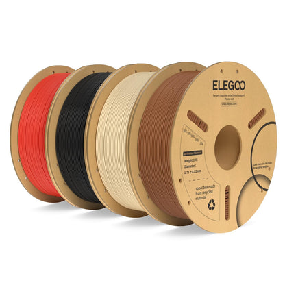 ELEGOO PLA Plus 3D Printer Filament 1.75mm White 2KG, Tougher & Stronger