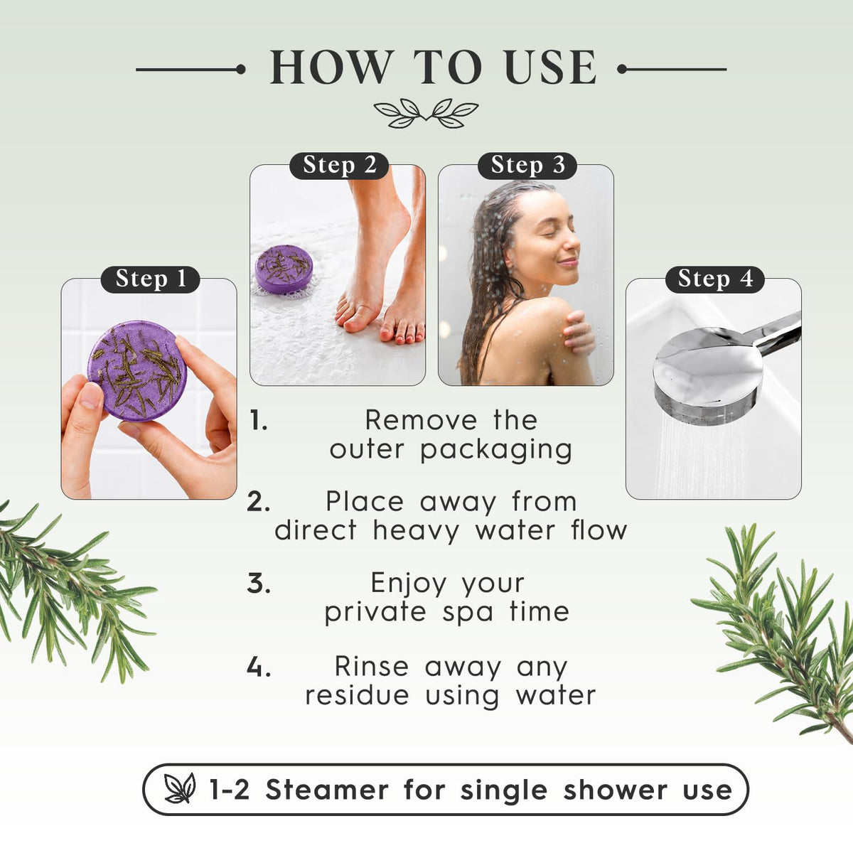SWCANDY Sandalwood Shower Steamers 8 Pack, Home Spa Self Care
