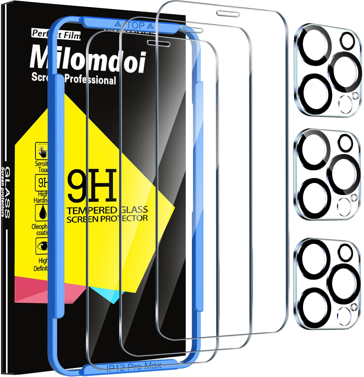 Milomdoi Privacy Screen Protector for iPhone 18 Pro Max, Tempered Glass