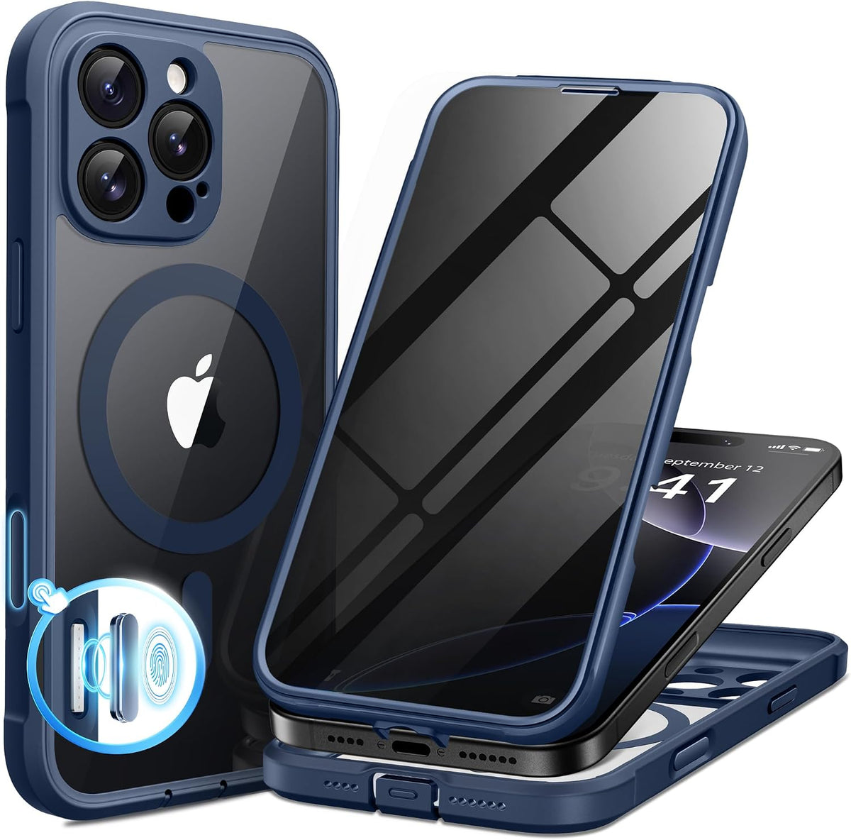 BERFY for iPhone 16 Pro Max Case, Fit for MagSafe