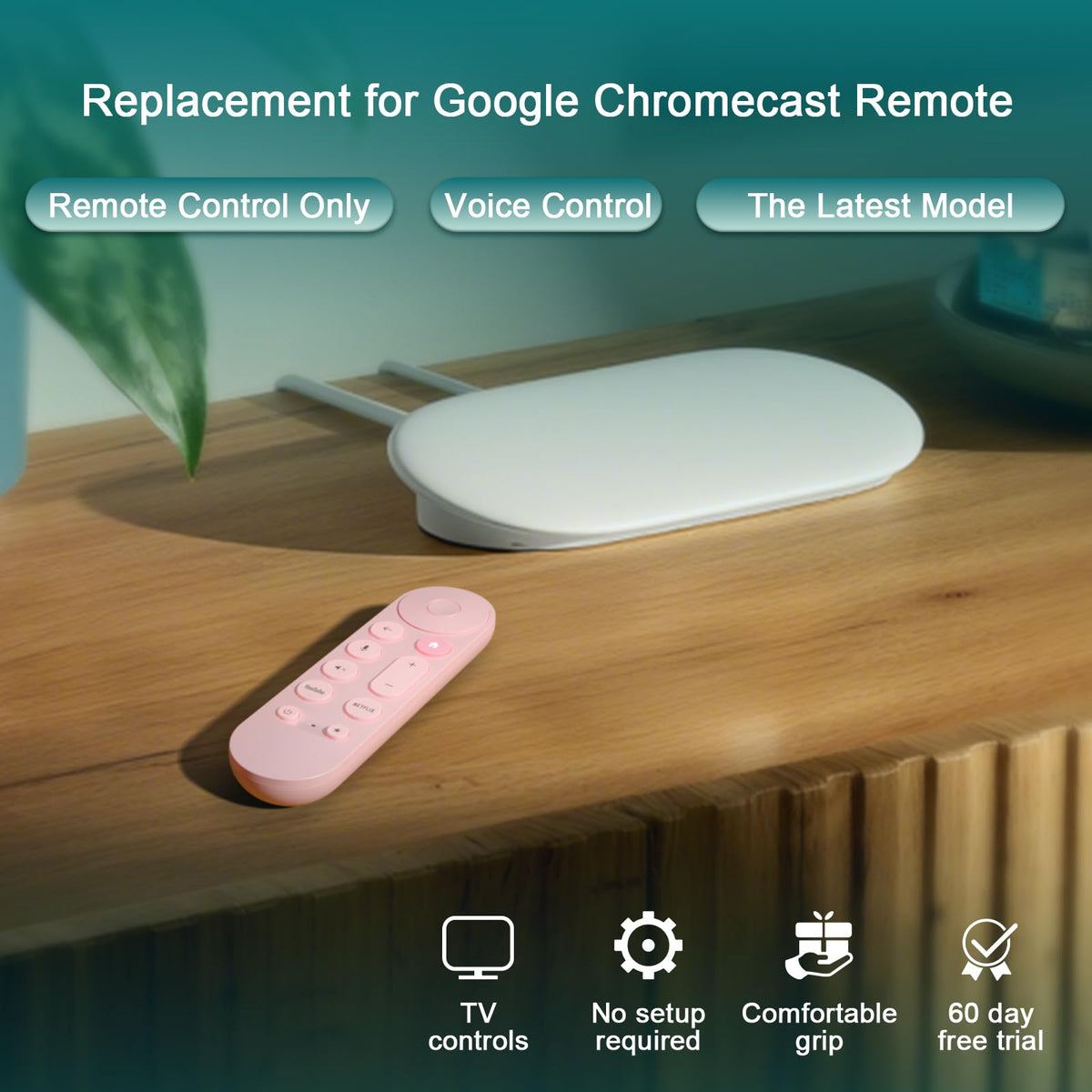 Replacement for Samsung TV Remote, for All 2018-2024 Samsung Remote Control for Smart TV with Voice Control. No Solarcell. 2-Year Warranty.