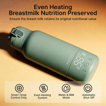 Momcozy Portable Bottle Warmer for Breast Milk, Baby Travel Essentials