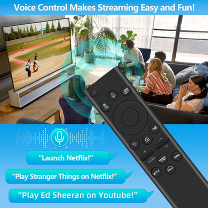 Rechargeable TV Remote for Samsung Smart TVs. Replacement Voice Remote.