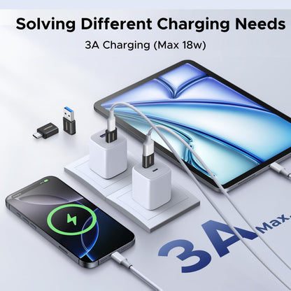 UGREEN USB to USB C Adapter Combo 4-Pack, 10Gbps USB C Converter Space Gray