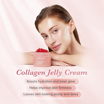 medicube Collagen Jelly Cream, Moisturizing Cream for Plump Skin, 1.69fl.oz